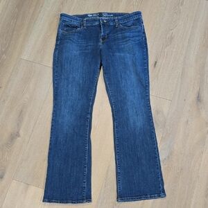 GAP Women's 12 / 31 Sexy Bootcut Dark Blue Flare Jeans